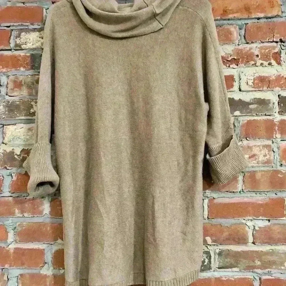 Chico Fringe Kenton Cowl Sweater Size 0 - Picture 7 of 8